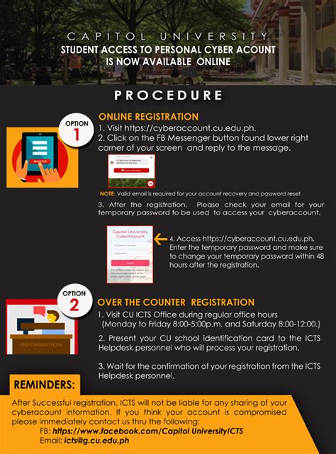 capitol.myresultsonline.com|CU STUDENT ACCESS TO PERSONAL CYBER ACCOUNT IS .